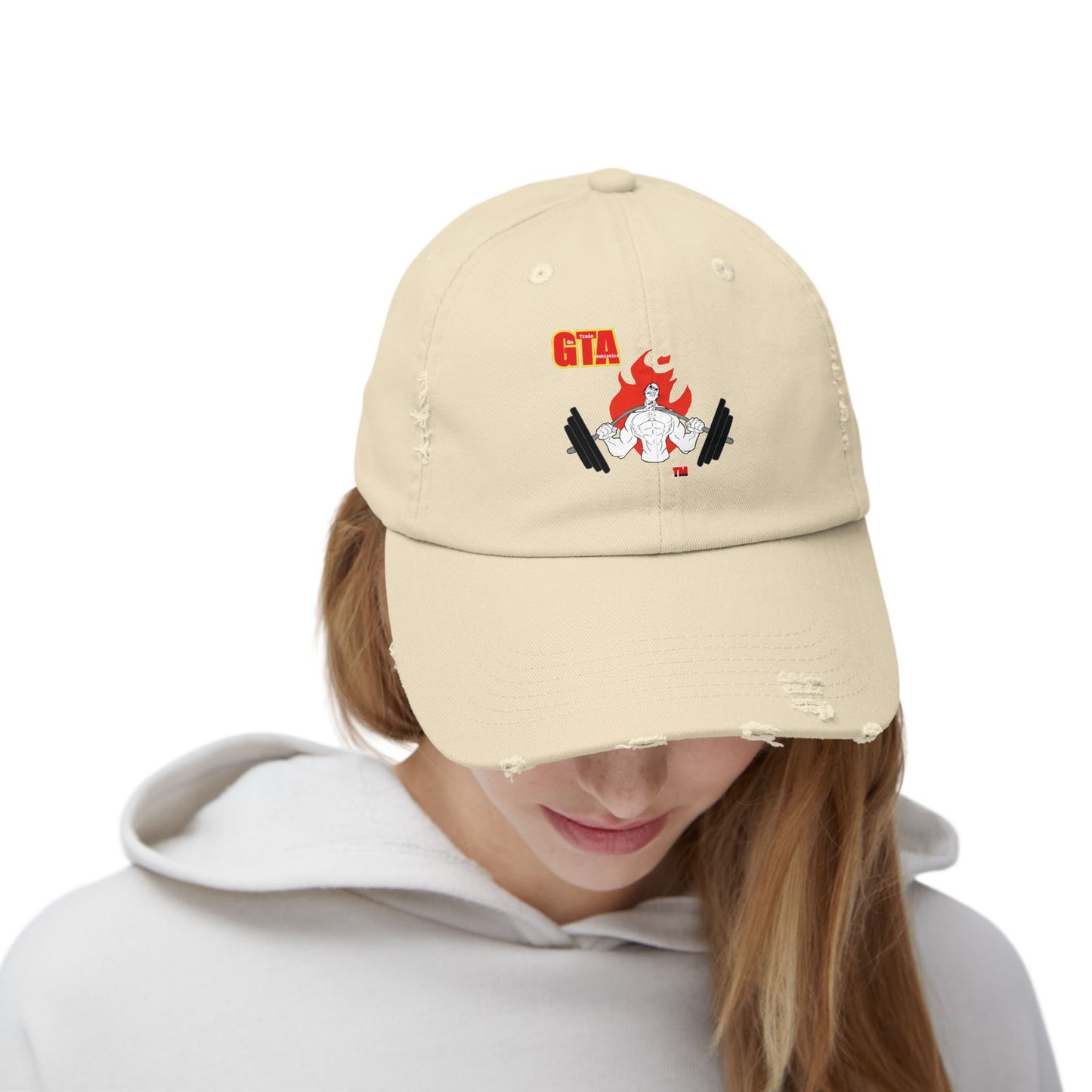 GTA Unisex Distressed Cap - Trendy Streetwear Hat for Fitness Enthusiasts