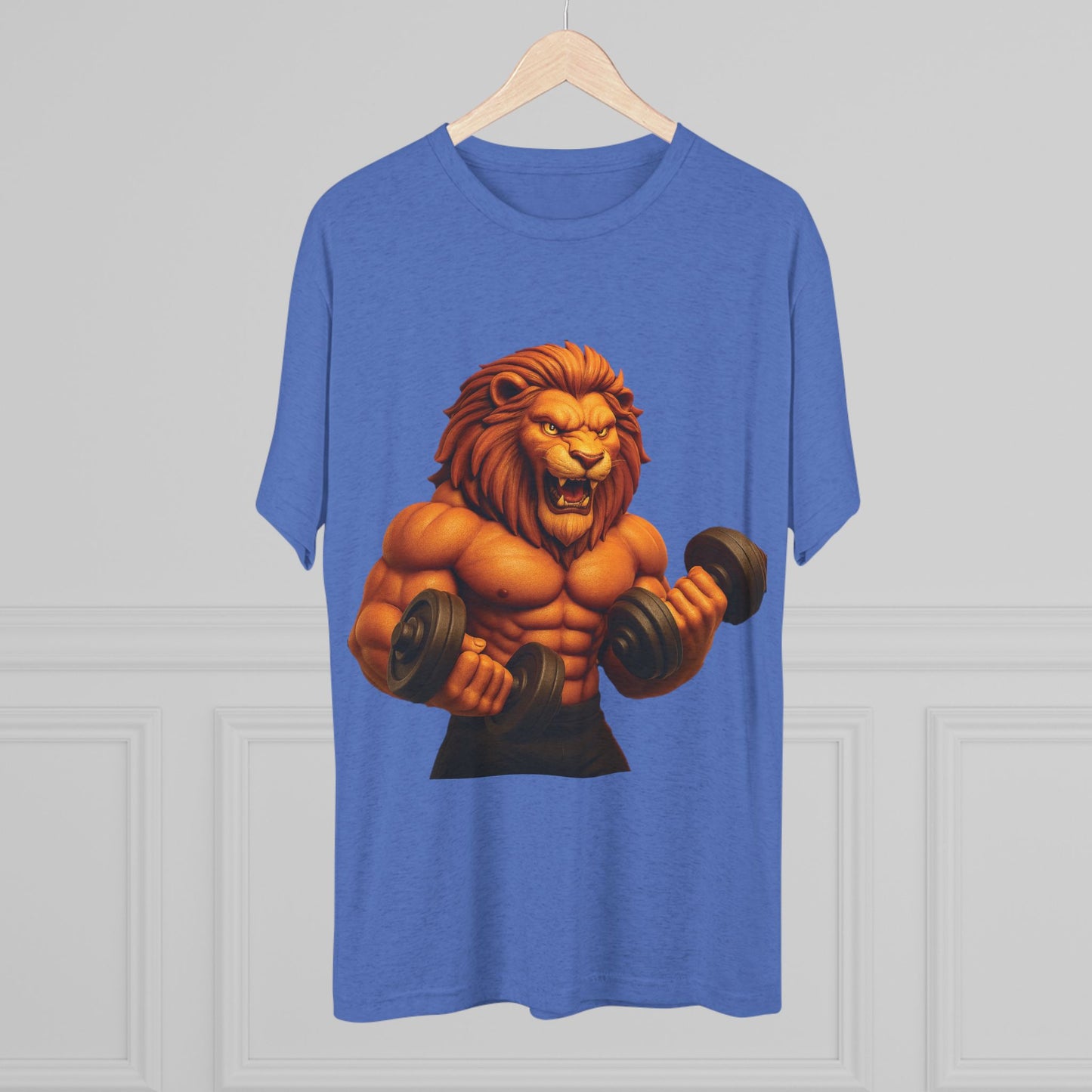 Fierce Lion Fitness Tee - Unisex Workout Shirt, Gym Apparel, Athleisure Wear, Gift for Fitness Lovers, Motivational Clothing