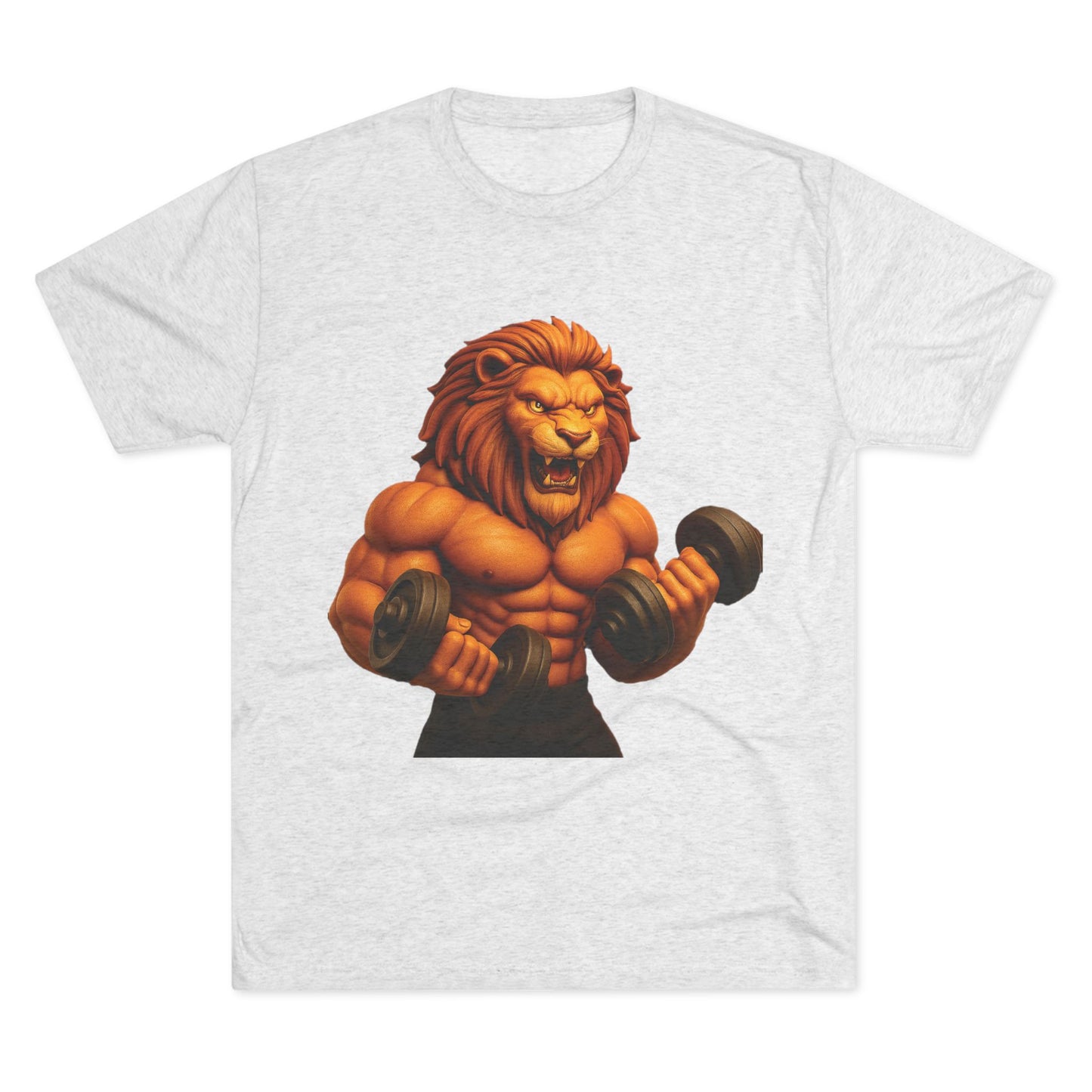 Fierce Lion Fitness Tee - Unisex Workout Shirt, Gym Apparel, Athleisure Wear, Gift for Fitness Lovers, Motivational Clothing
