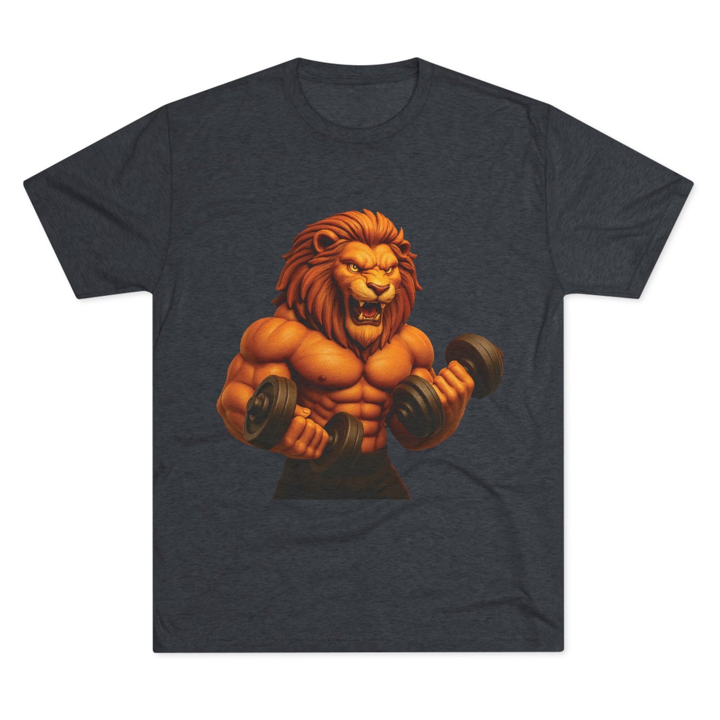 Fierce Lion Fitness Tee - Unisex Workout Shirt, Gym Apparel, Athleisure Wear, Gift for Fitness Lovers, Motivational Clothing