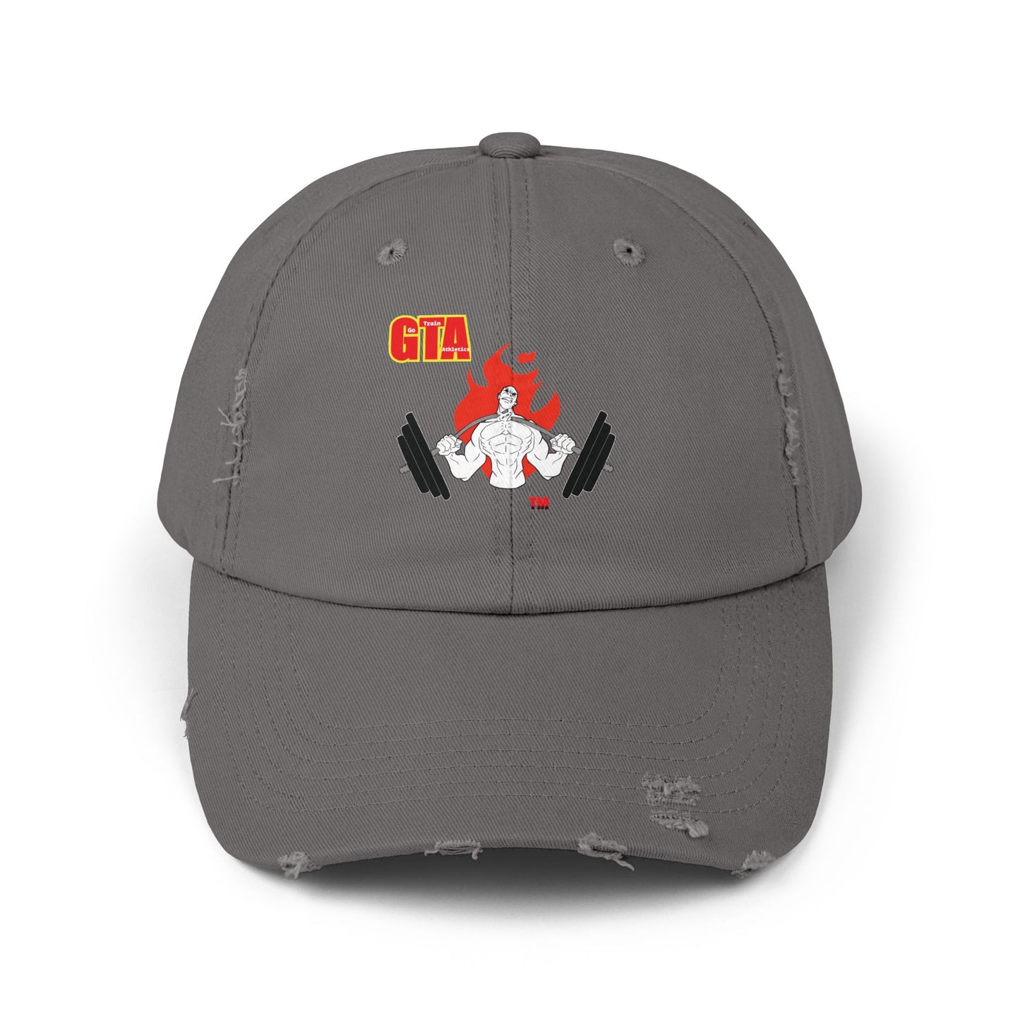 GTA Unisex Distressed Cap - Trendy Streetwear Hat for Fitness Enthusiasts