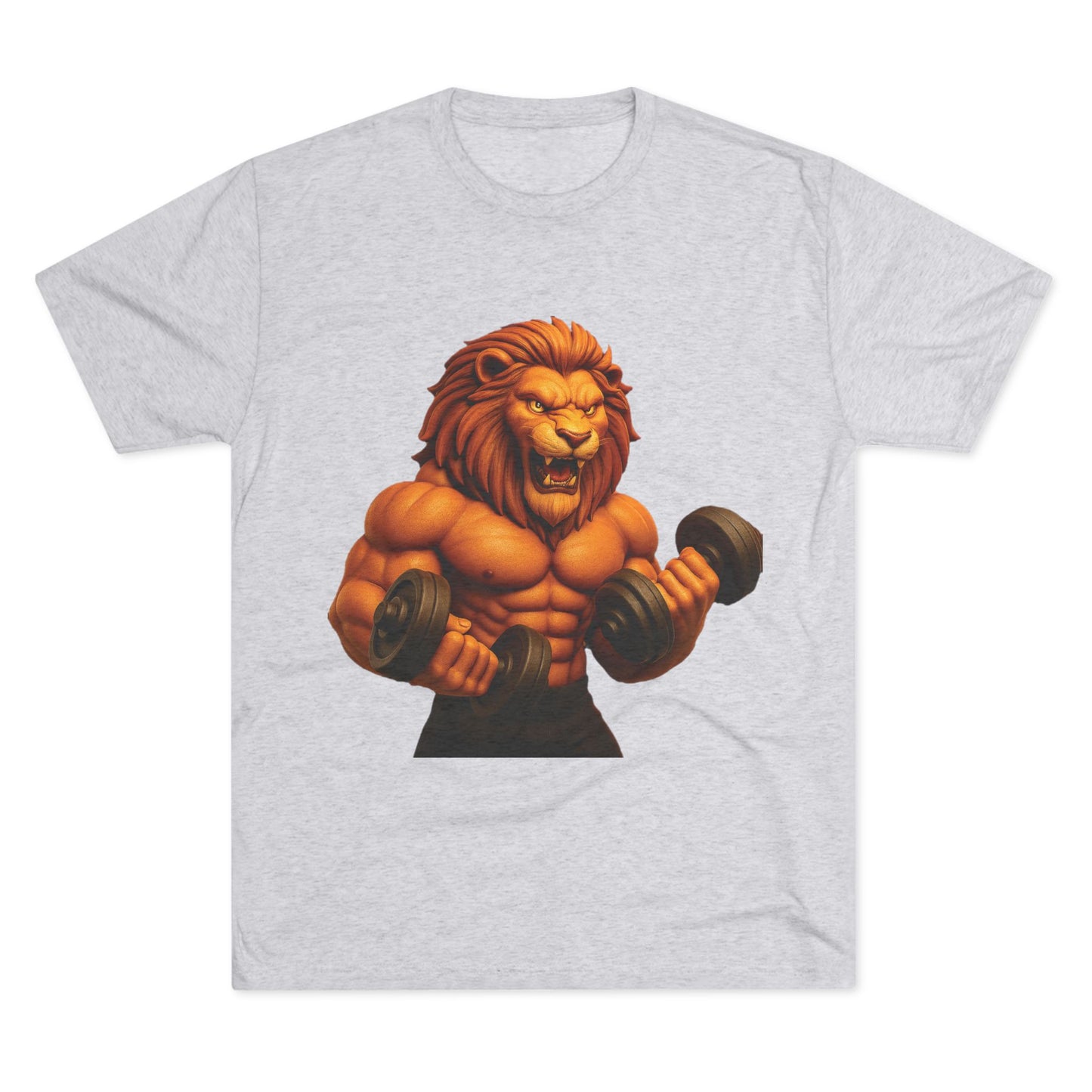 Fierce Lion Fitness Tee - Unisex Workout Shirt, Gym Apparel, Athleisure Wear, Gift for Fitness Lovers, Motivational Clothing