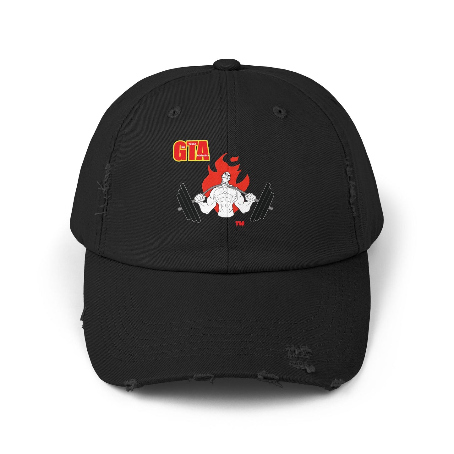 GTA Unisex Distressed Cap - Trendy Streetwear Hat for Fitness Enthusiasts