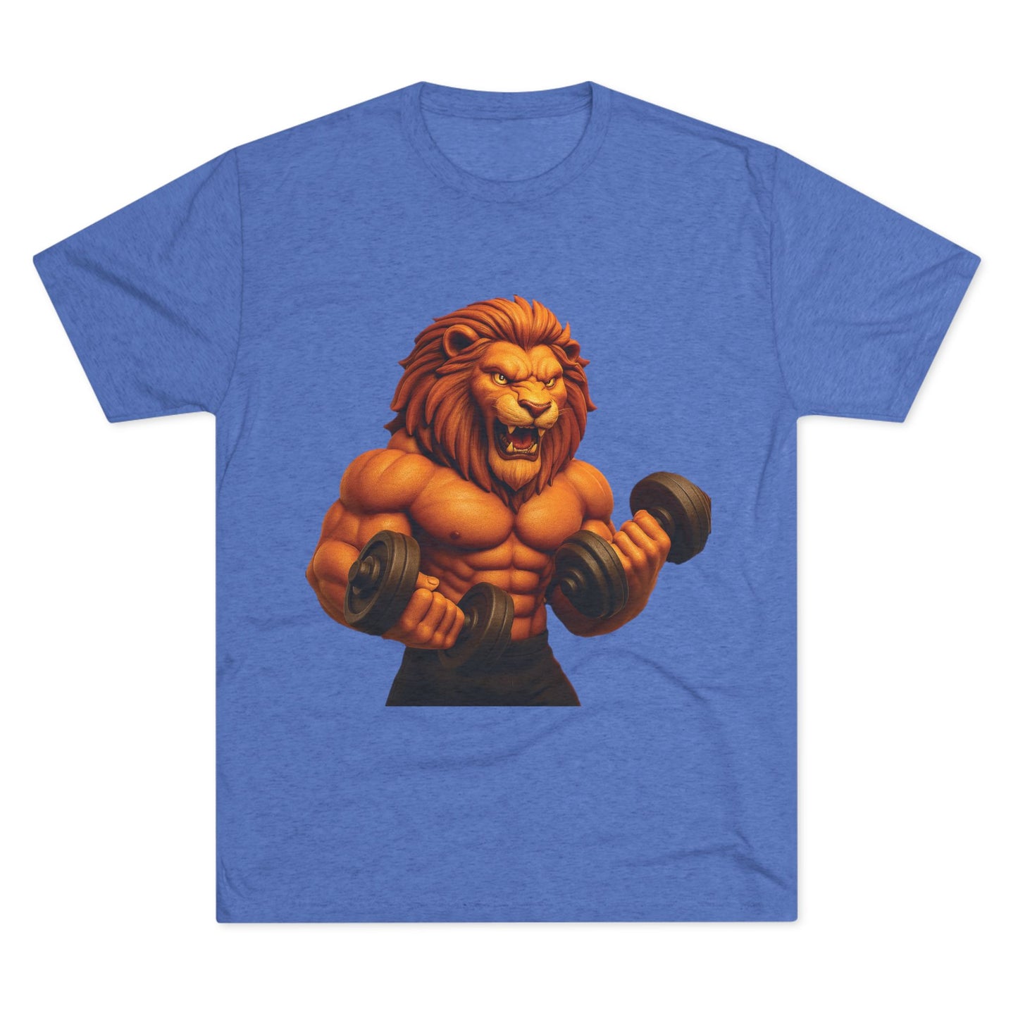 Fierce Lion Fitness Tee - Unisex Workout Shirt, Gym Apparel, Athleisure Wear, Gift for Fitness Lovers, Motivational Clothing