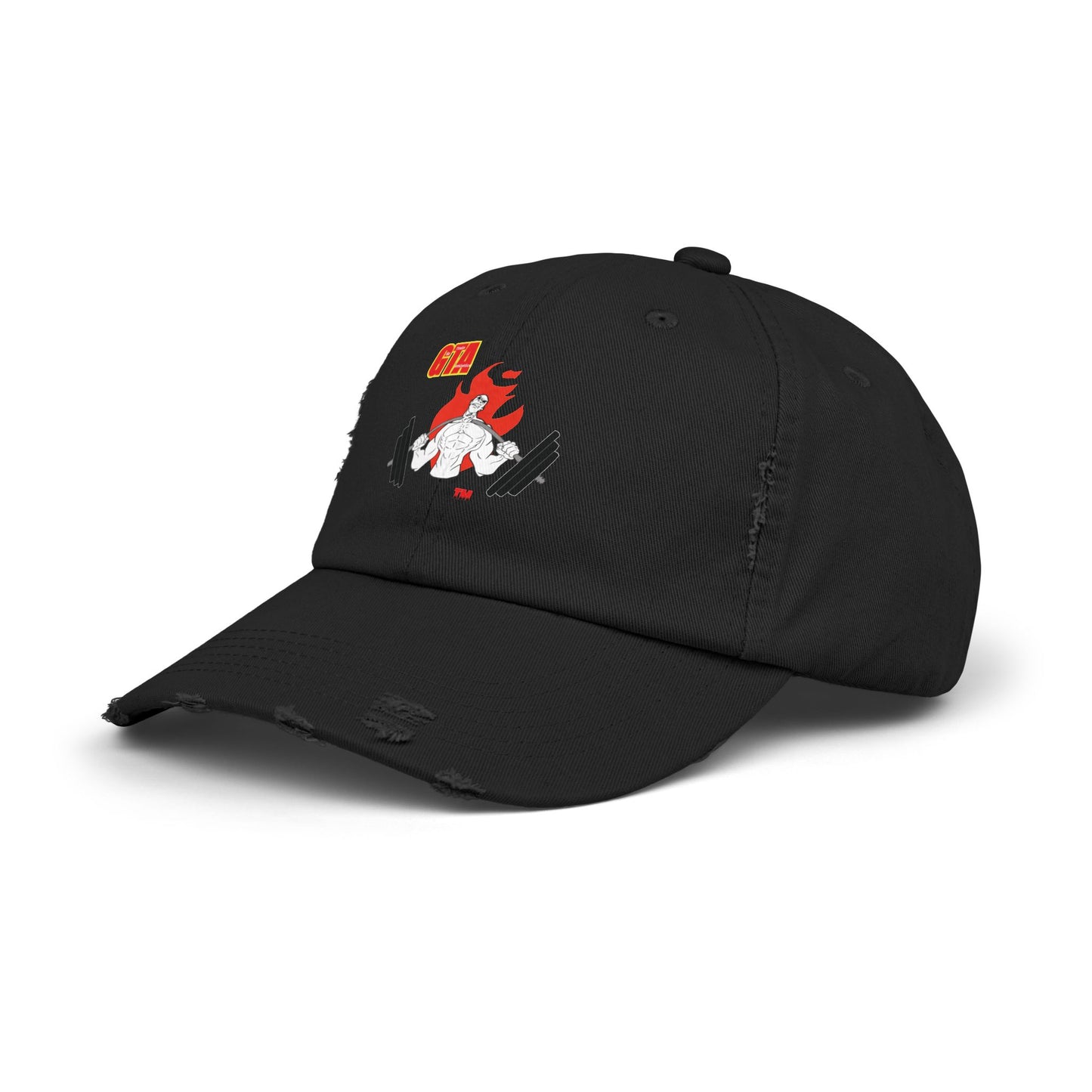 GTA Unisex Distressed Cap - Trendy Streetwear Hat for Fitness Enthusiasts