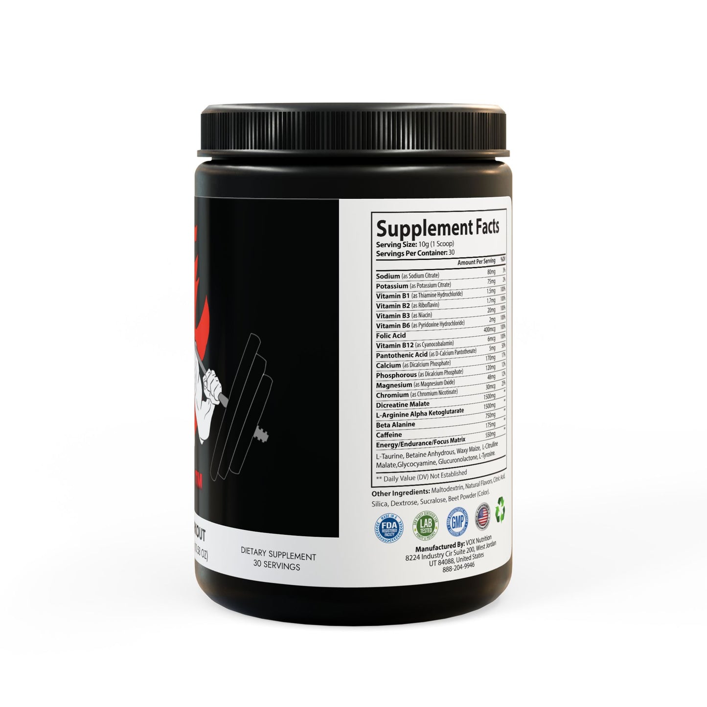 Pre-Workout Supplement, Watermelon (300g, 10.58oz)