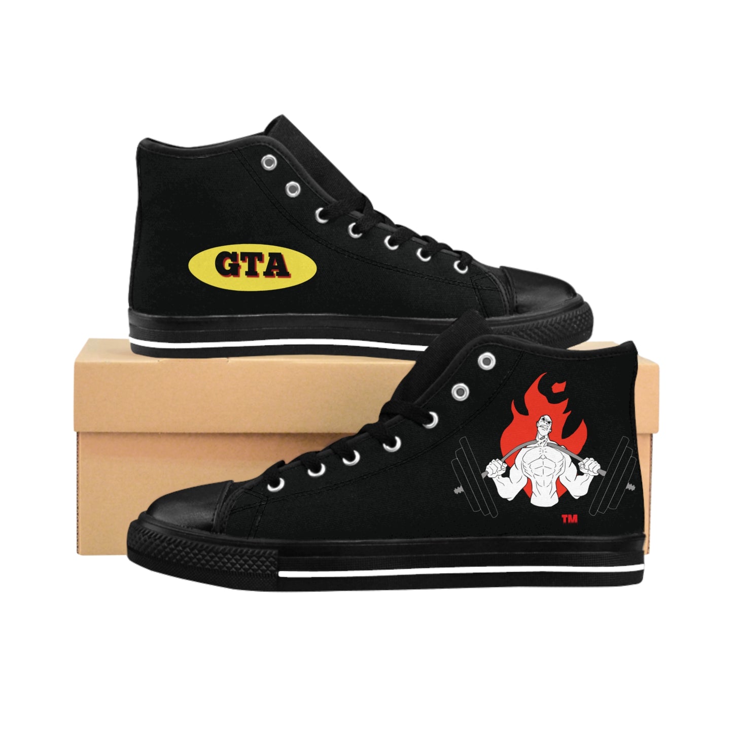 GTA Graphic High-Top Sneakers for Active Women