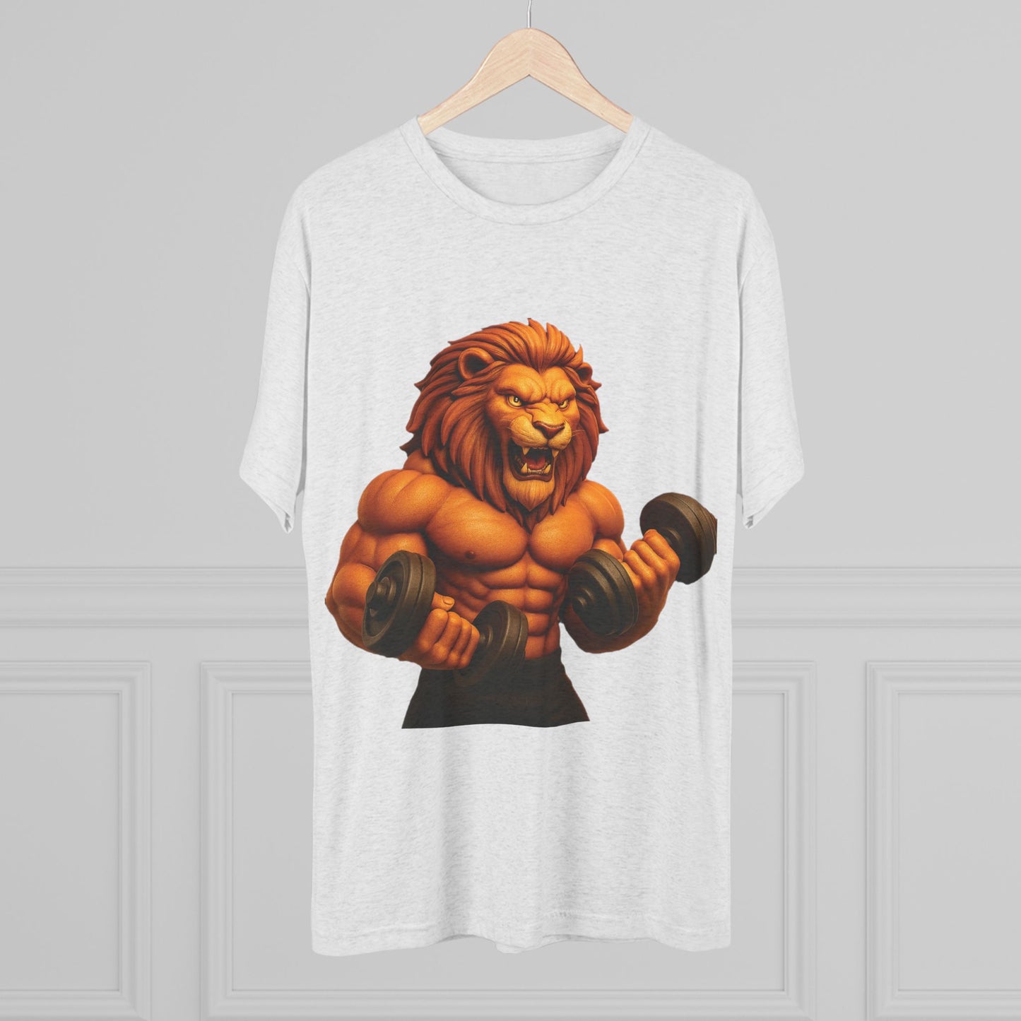 Fierce Lion Fitness Tee - Unisex Workout Shirt, Gym Apparel, Athleisure Wear, Gift for Fitness Lovers, Motivational Clothing
