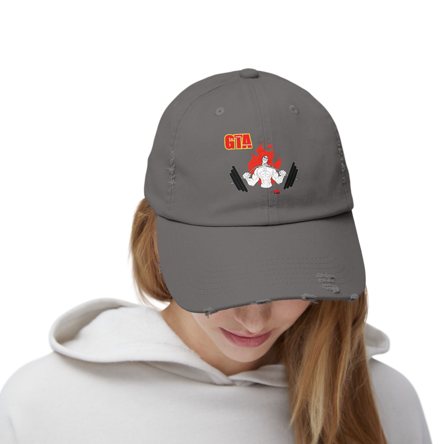 GTA Unisex Distressed Cap - Trendy Streetwear Hat for Fitness Enthusiasts