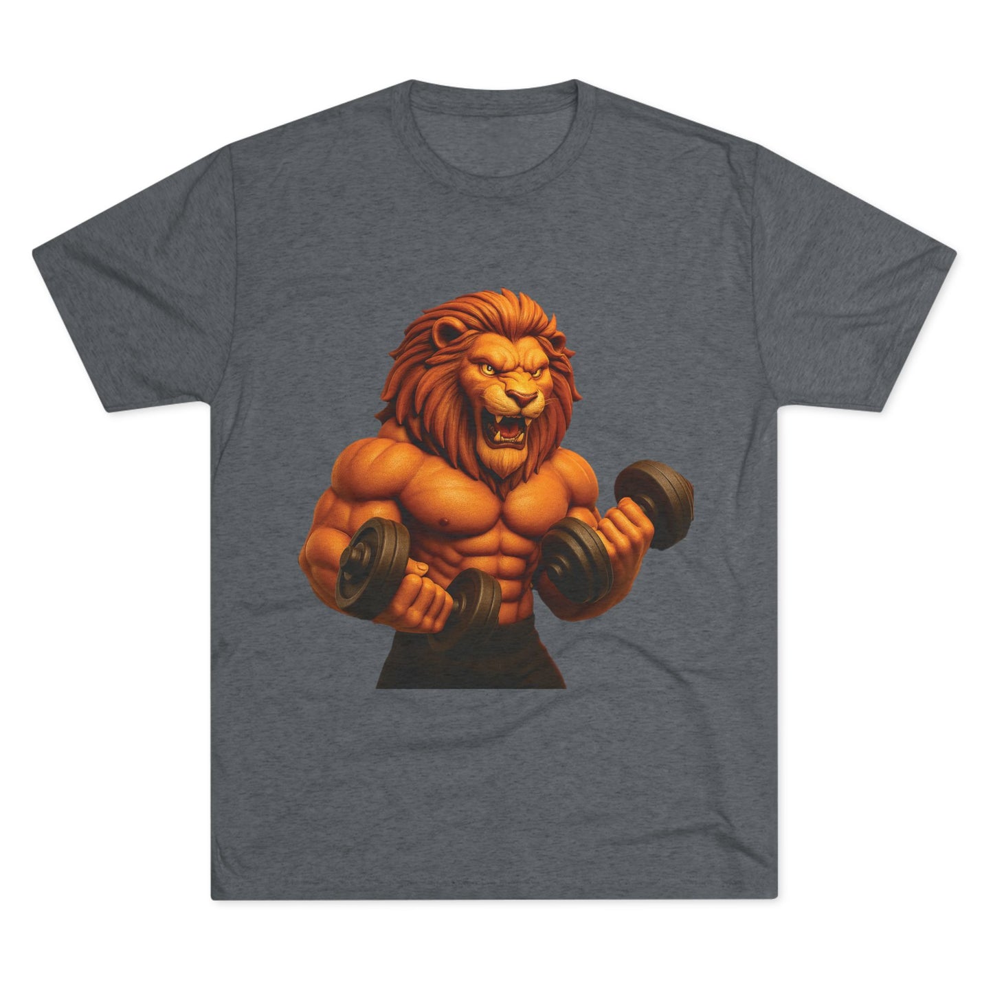Fierce Lion Fitness Tee - Unisex Workout Shirt, Gym Apparel, Athleisure Wear, Gift for Fitness Lovers, Motivational Clothing