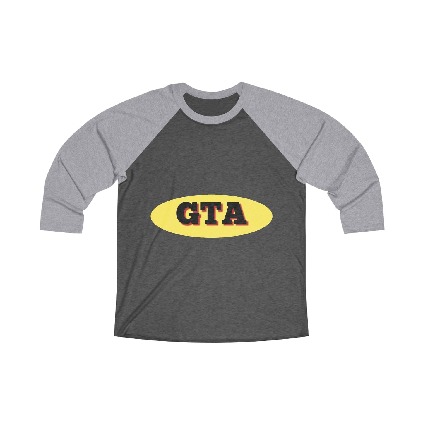 GTA Gym Motivation Raglan Tee - Unisex Tri-Blend Workout Shirt