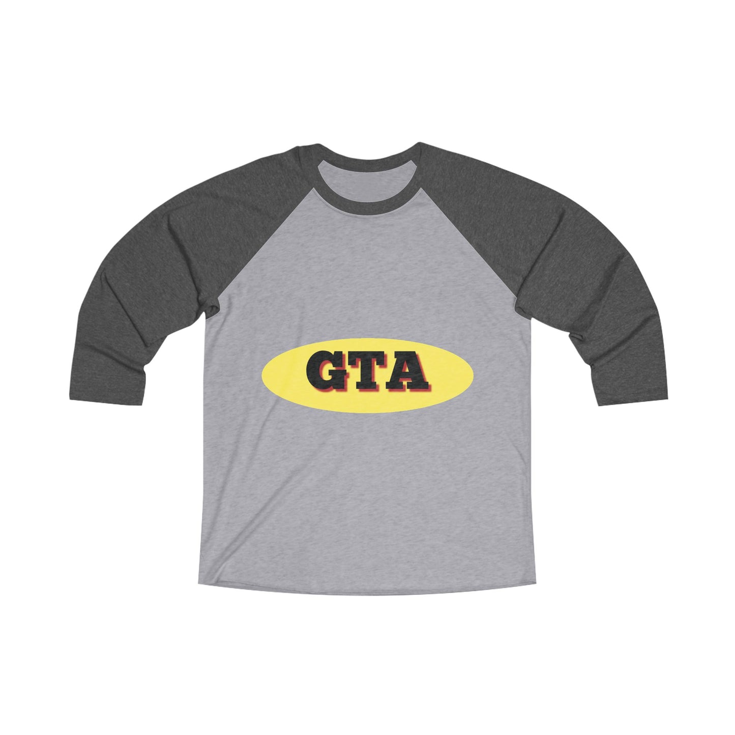 GTA Gym Motivation Raglan Tee - Unisex Tri-Blend Workout Shirt
