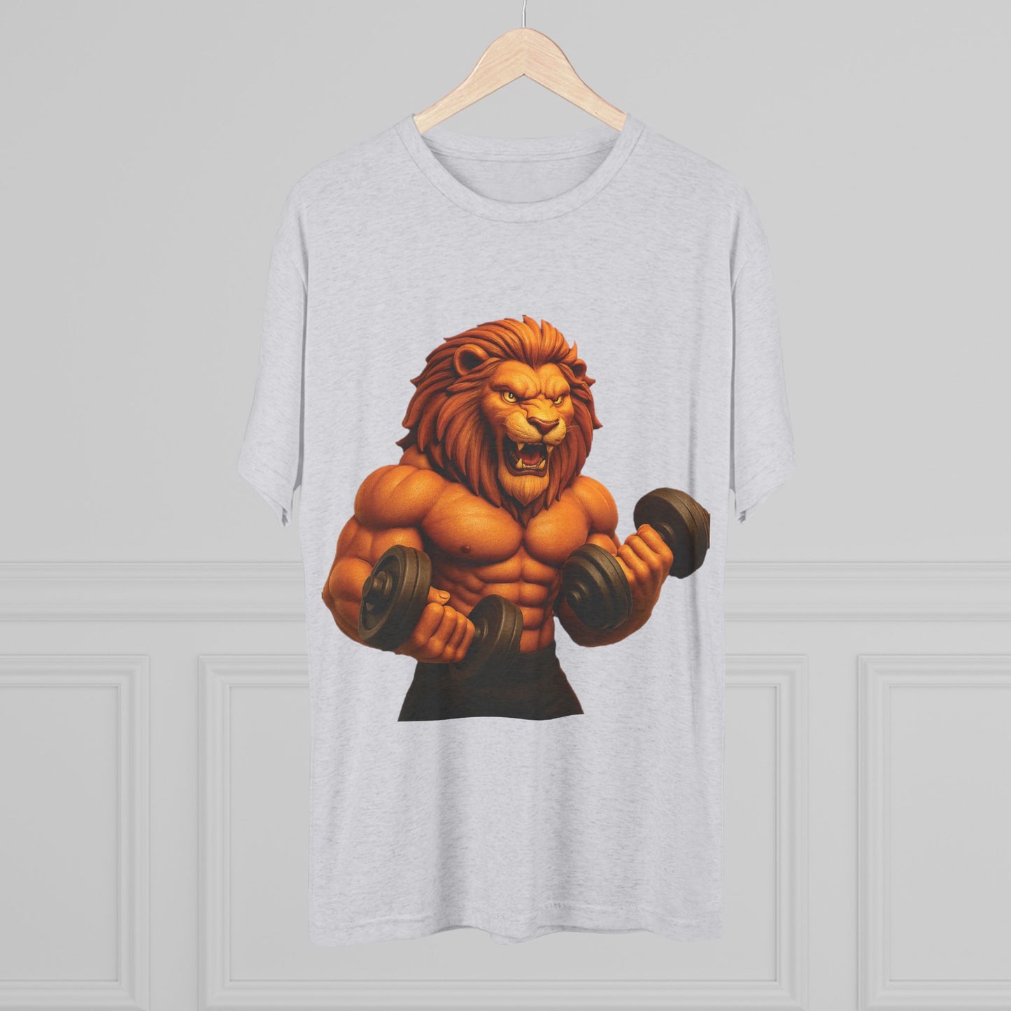Fierce Lion Fitness Tee - Unisex Workout Shirt, Gym Apparel, Athleisure Wear, Gift for Fitness Lovers, Motivational Clothing