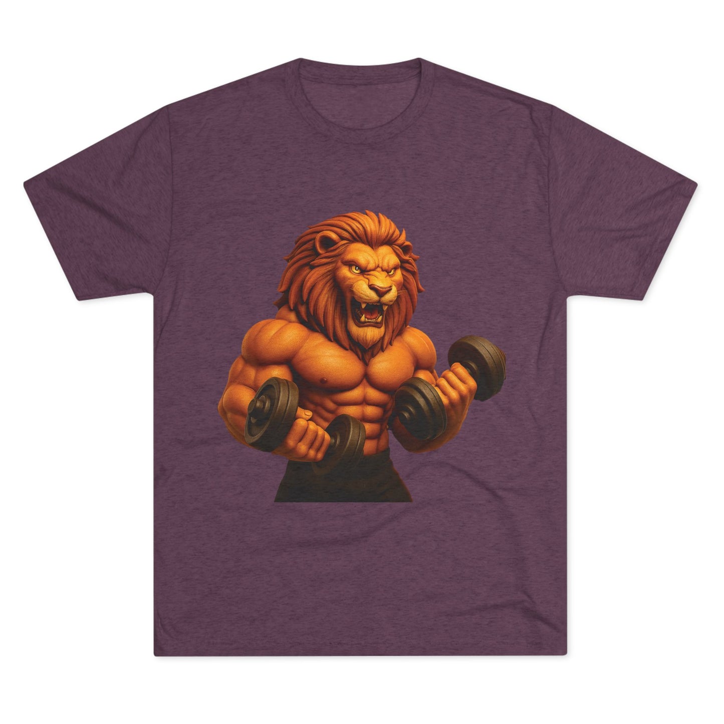 Fierce Lion Fitness Tee - Unisex Workout Shirt, Gym Apparel, Athleisure Wear, Gift for Fitness Lovers, Motivational Clothing