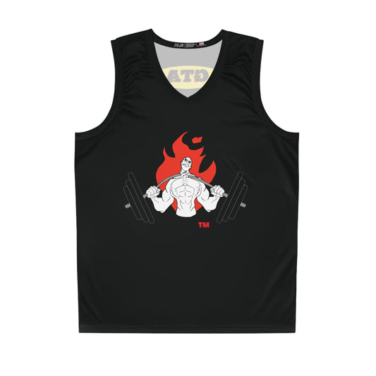 Custom Basketball Jersey - Gym Lover's Edition with Motivational Graphics