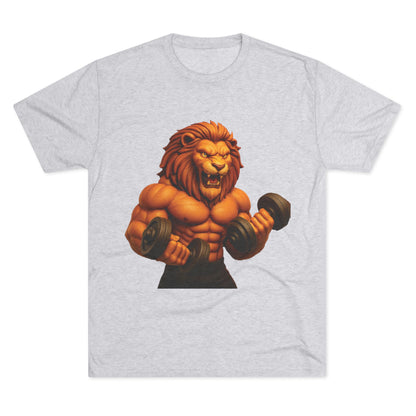Fierce Lion Fitness Tee - Unisex Workout Shirt, Gym Apparel, Athleisure Wear, Gift for Fitness Lovers, Motivational Clothing