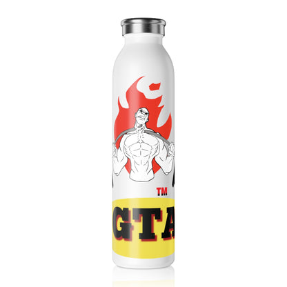 Inspirational Slim Water Bottle for Fitness Enthusiasts - Gym Motivational Design