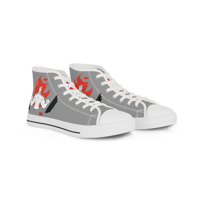 Men's High Top Sneakers with Bold Graphic Design - Trendy Urban Style for Everyday Wear
