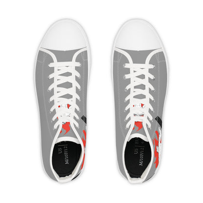 Men's High Top Sneakers with Bold Graphic Design - Trendy Urban Style for Everyday Wear