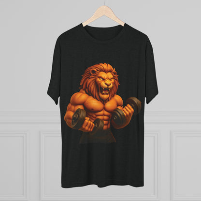 Fierce Lion Fitness Tee - Unisex Workout Shirt, Gym Apparel, Athleisure Wear, Gift for Fitness Lovers, Motivational Clothing