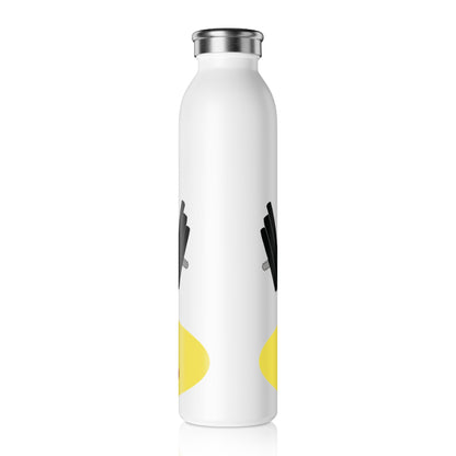 Inspirational Slim Water Bottle for Fitness Enthusiasts - Gym Motivational Design