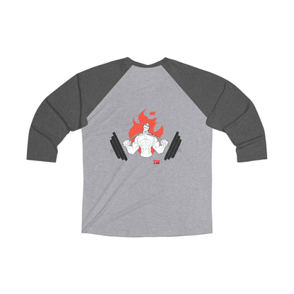GTA Gym Motivation Raglan Tee - Unisex Tri-Blend Workout Shirt