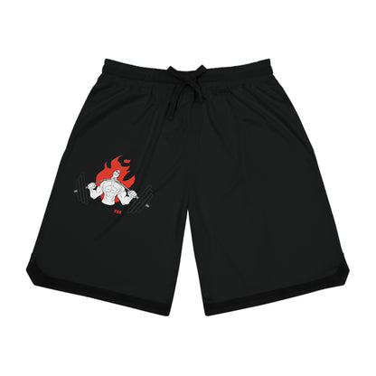 Men's Basketball Rib Shorts with Muscle Graphic | Athletic Wear for Sports & Gym