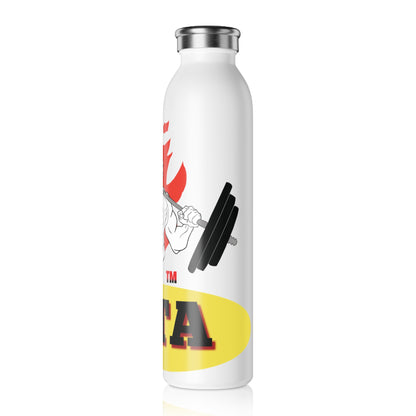 Inspirational Slim Water Bottle for Fitness Enthusiasts - Gym Motivational Design