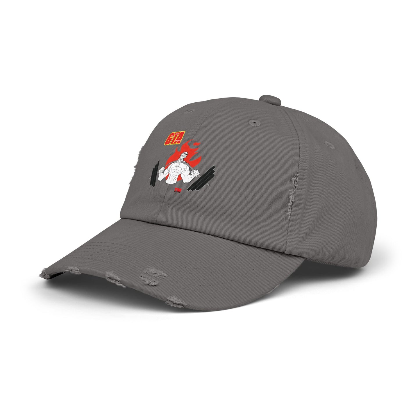 GTA Unisex Distressed Cap - Trendy Streetwear Hat for Fitness Enthusiasts