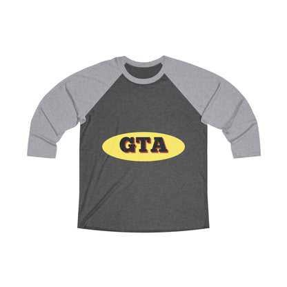 GTA Gym Motivation Raglan Tee - Unisex Tri-Blend Workout Shirt