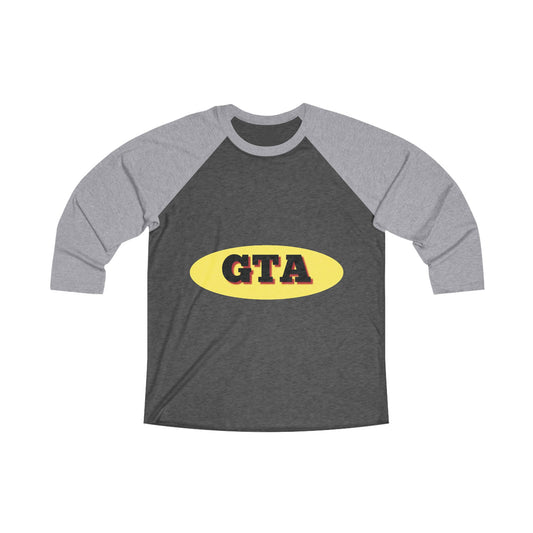 GTA Gym Motivation Raglan Tee - Unisex Tri-Blend Workout Shirt