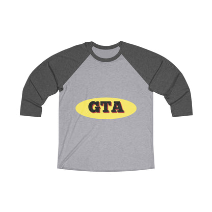 GTA Gym Motivation Raglan Tee - Unisex Tri-Blend Workout Shirt