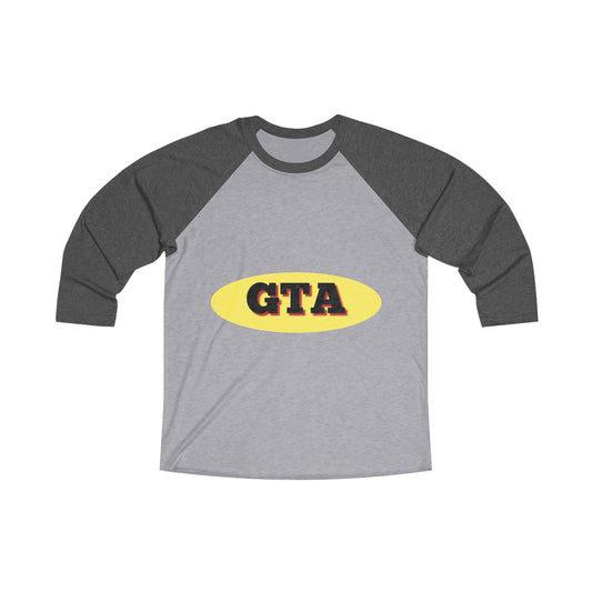 GTA Gym Motivation Raglan Tee - Unisex Tri-Blend Workout Shirt