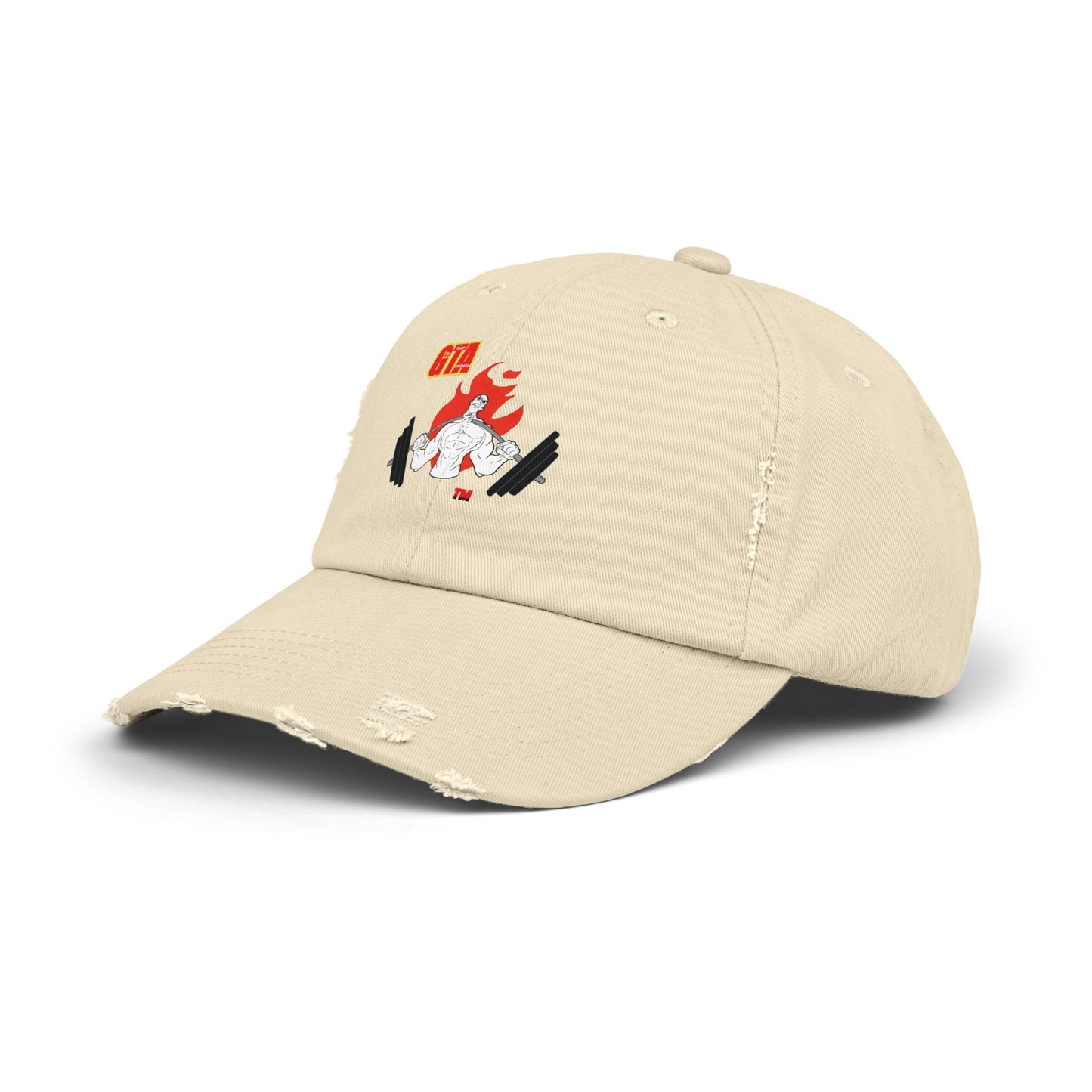 GTA Unisex Distressed Cap - Trendy Streetwear Hat for Fitness Enthusiasts