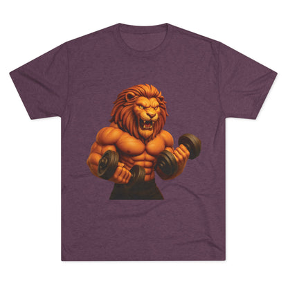 Fierce Lion Fitness Tee - Unisex Workout Shirt, Gym Apparel, Athleisure Wear, Gift for Fitness Lovers, Motivational Clothing